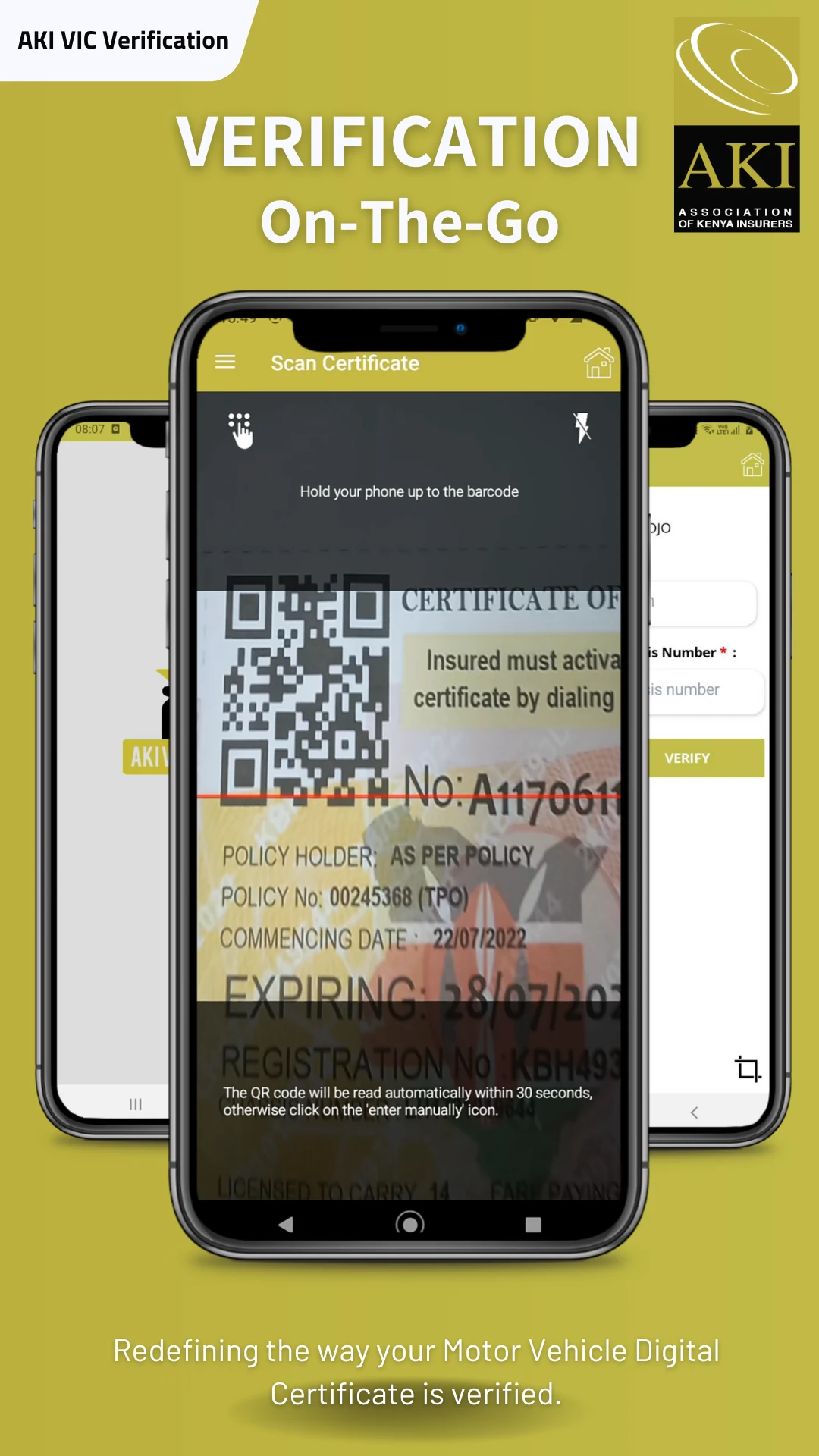 AKI VIC Verification screenshot